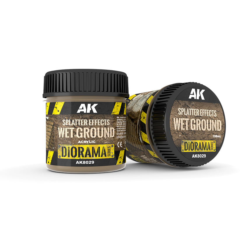 AK Interactive Diorama :SPLATTER EFFECTS WET GROUND - 100ml (Acrylic)