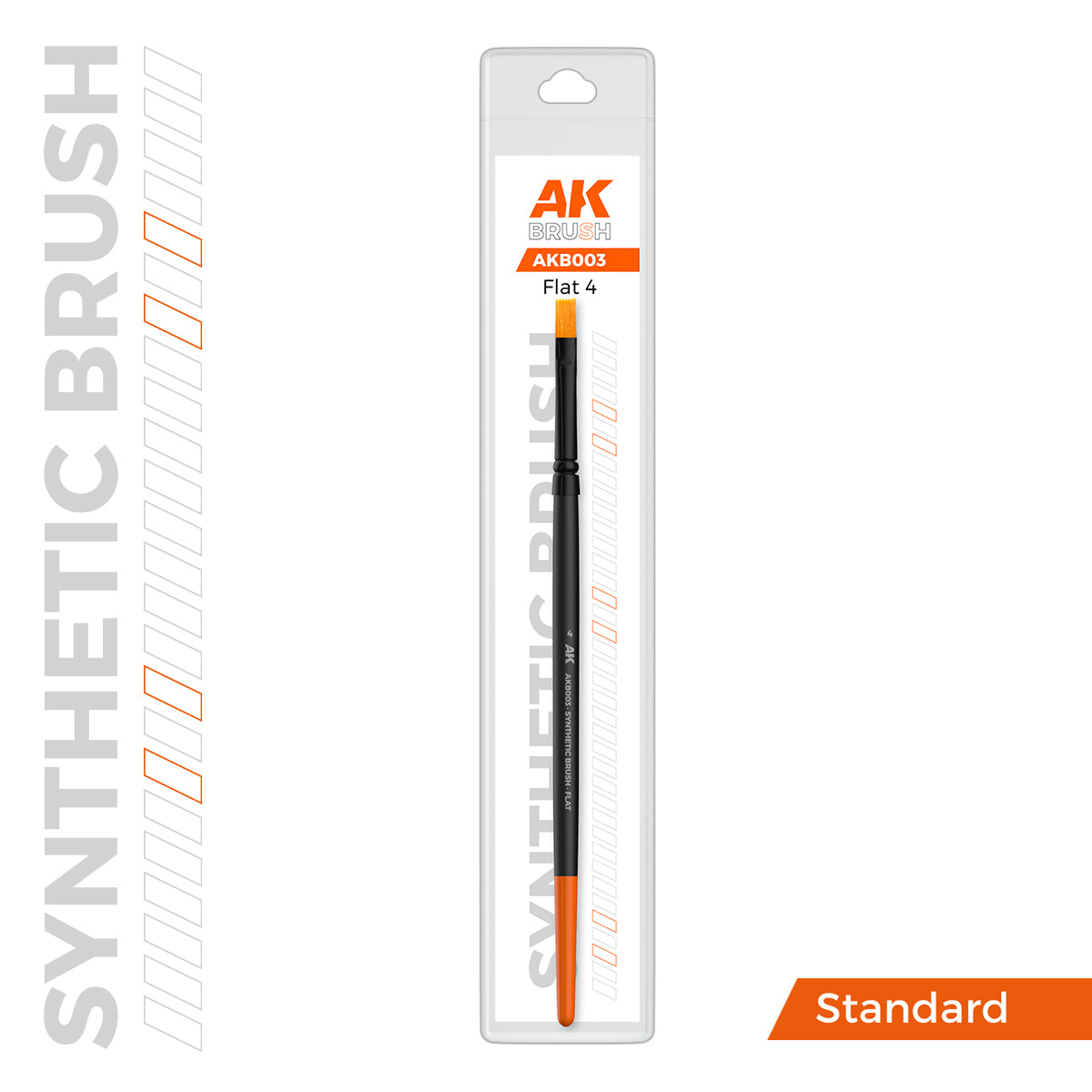 AK SYNTHETIC BRUSH - FLAT 4