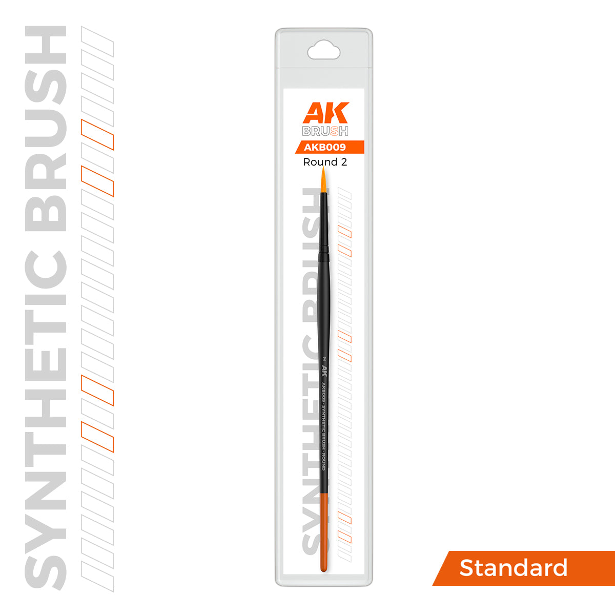 AK SYNTHETIC BRUSH - ROUND 2