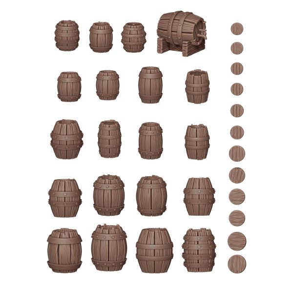 AK Interactive - Basing bits - Wood barrels