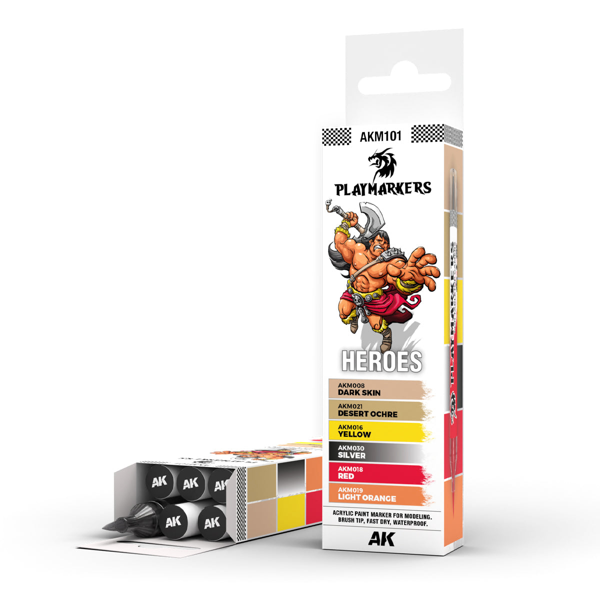 AK Interactive - Playmarkers set - Heroes (6 ref.)