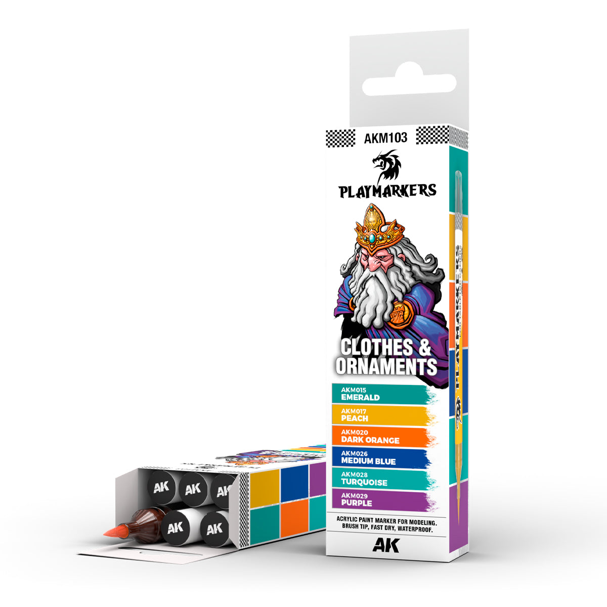 AK Interactive - Playmarkers set - Clothes & ornaments (6 ref.)