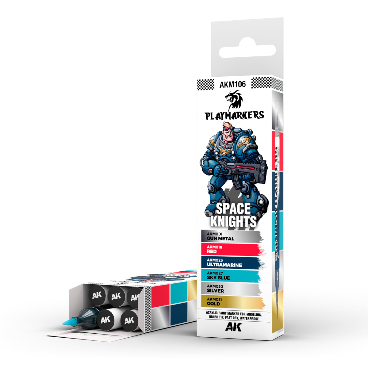 AK Interactive - Playmarkers set - Space knight (6 ref.)