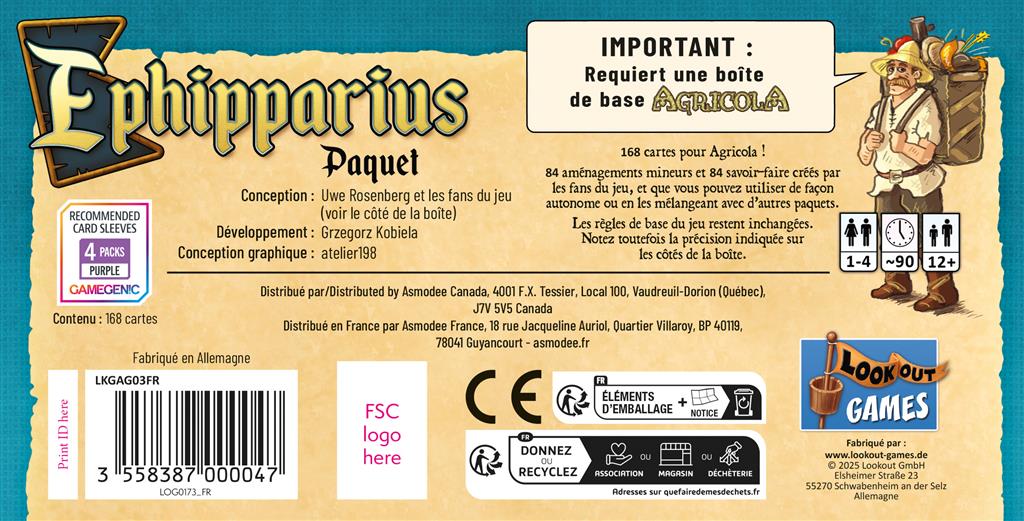 Agricola: Ephipparius Deck en Francais