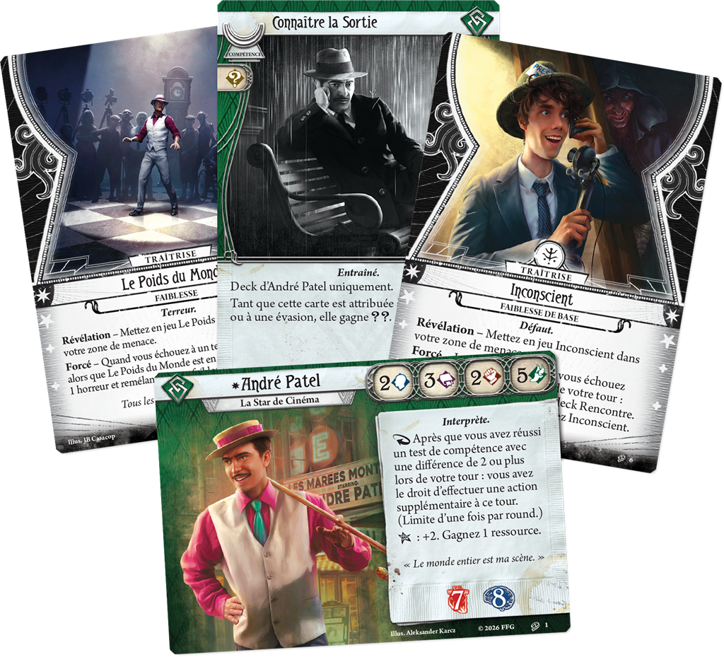 Horreur à Arkham JCE : André Patel (Deck Investigateur) VF