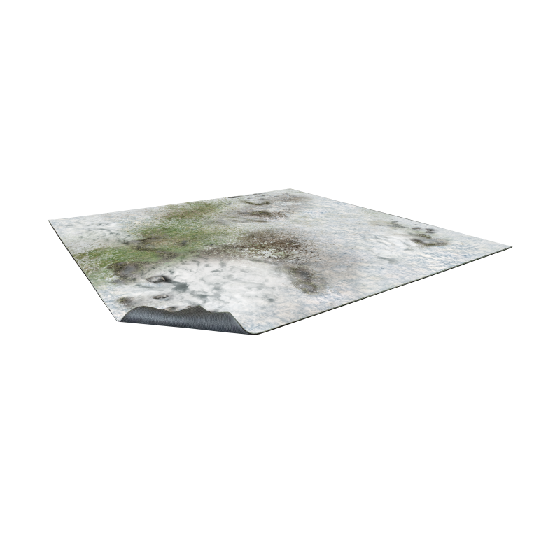 Tapis de jeu néoprène Winter Snowscape 90x90cm (Battle Systems) pour Star Wars Shatterpoint