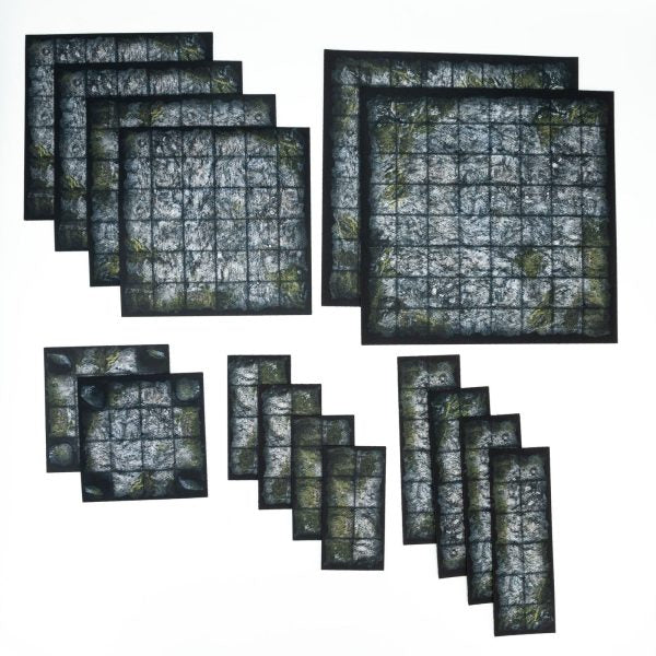 Caves and Dark Dungeons – Carte modulaire effaçable pour JDR