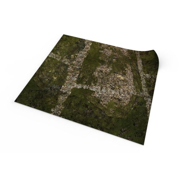 Crossroads – Tapis de jeu en caoutchouc simple face 24″x24″ / 60 x 60 cm