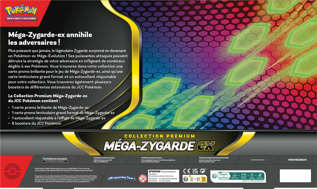 Pokémon : Coffret Premium mai 2026 Méga - zygarde ex (EN STOCK)