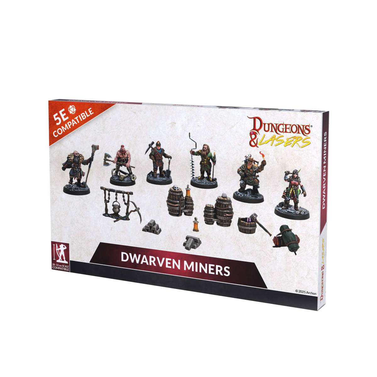 Dungeons & Lasers - Figurines - Dwarven Miners