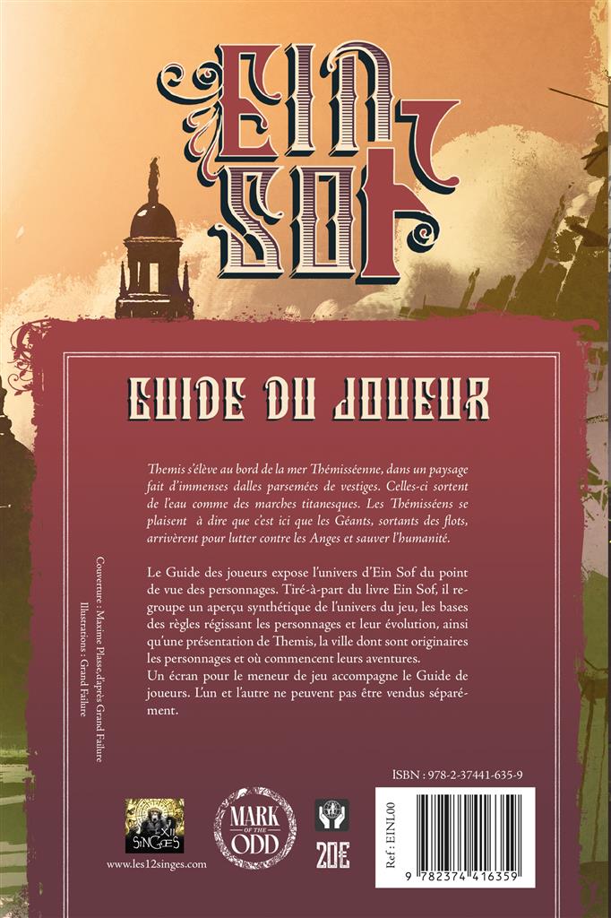 Ein Sof - Guide du joueur + écran du MJ