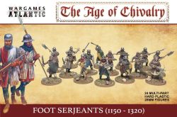 WargamesAtlantic : AgeOfChivalry /Foot Serjeants (1100-1320)(EN STOCK)