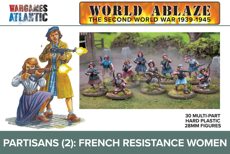 WargamesAtlantic : WW2 : Partisans (2) French Resistance Women