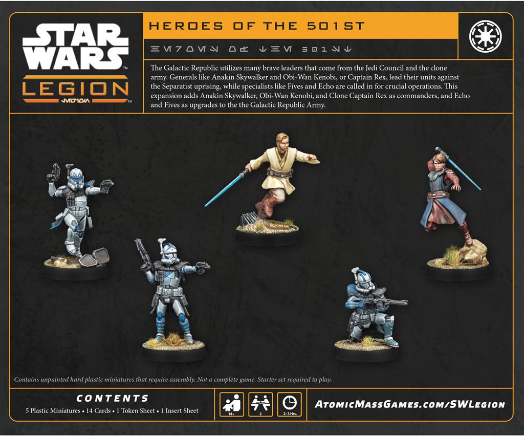 Star Wars Légion : Heroes of the Clone Army (Extension Commandant/Opérative)