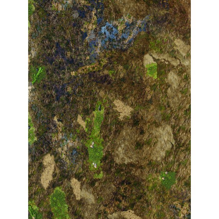 Muddy Ground – Tapis de jeu en caoutchouc simple face 44″x60″ / 112 x 152 cm