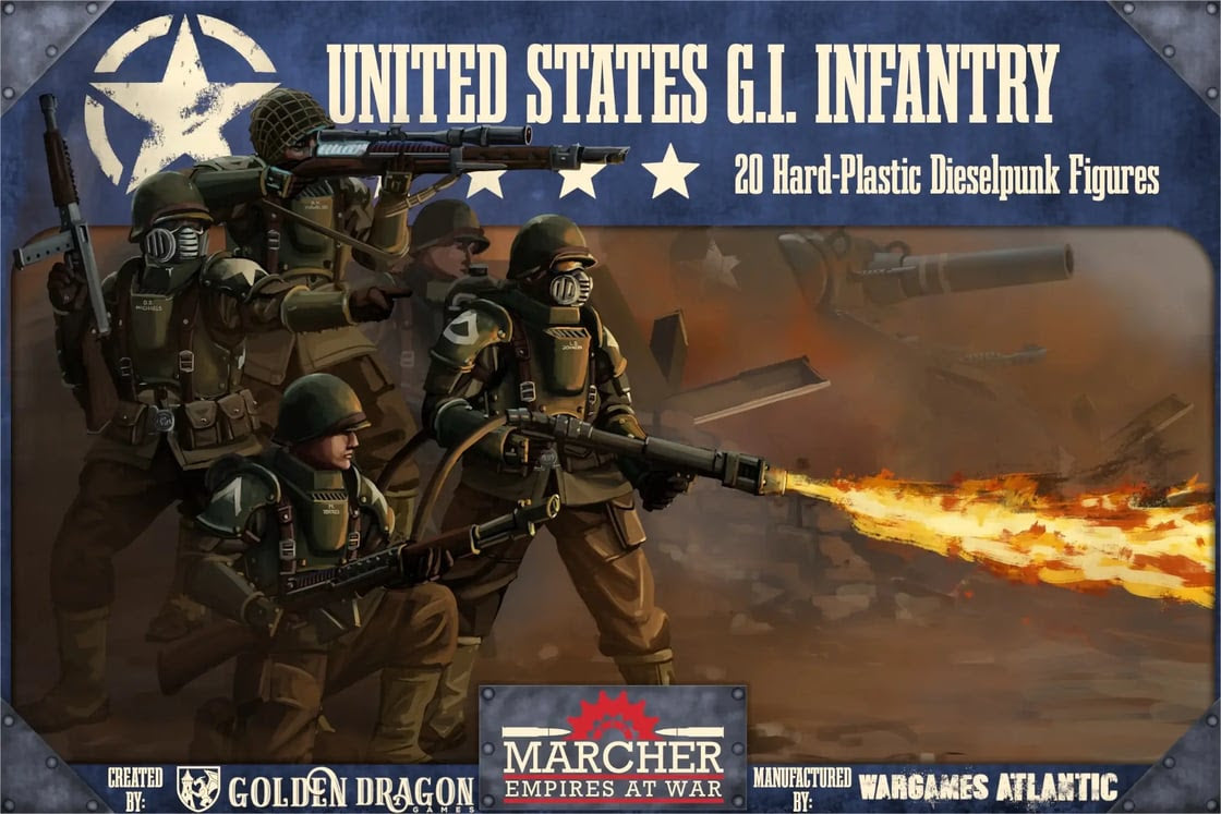 WargamesAtlantic : Si-fi/Marcher: United States Infantry 20 figurines