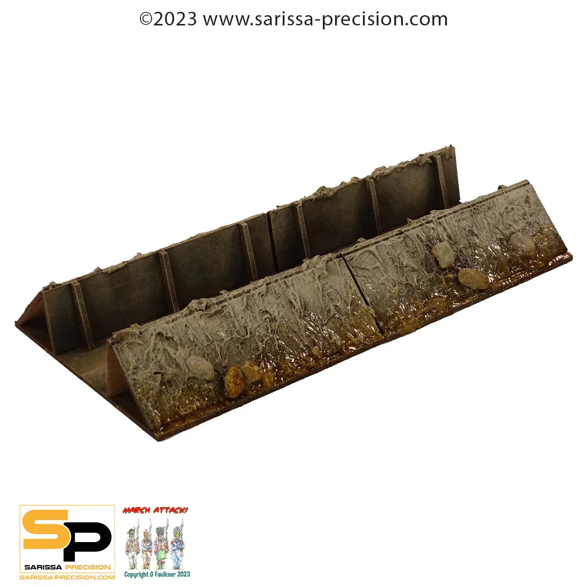 Sarissa Précision Trench System : Trench Straight (x2)