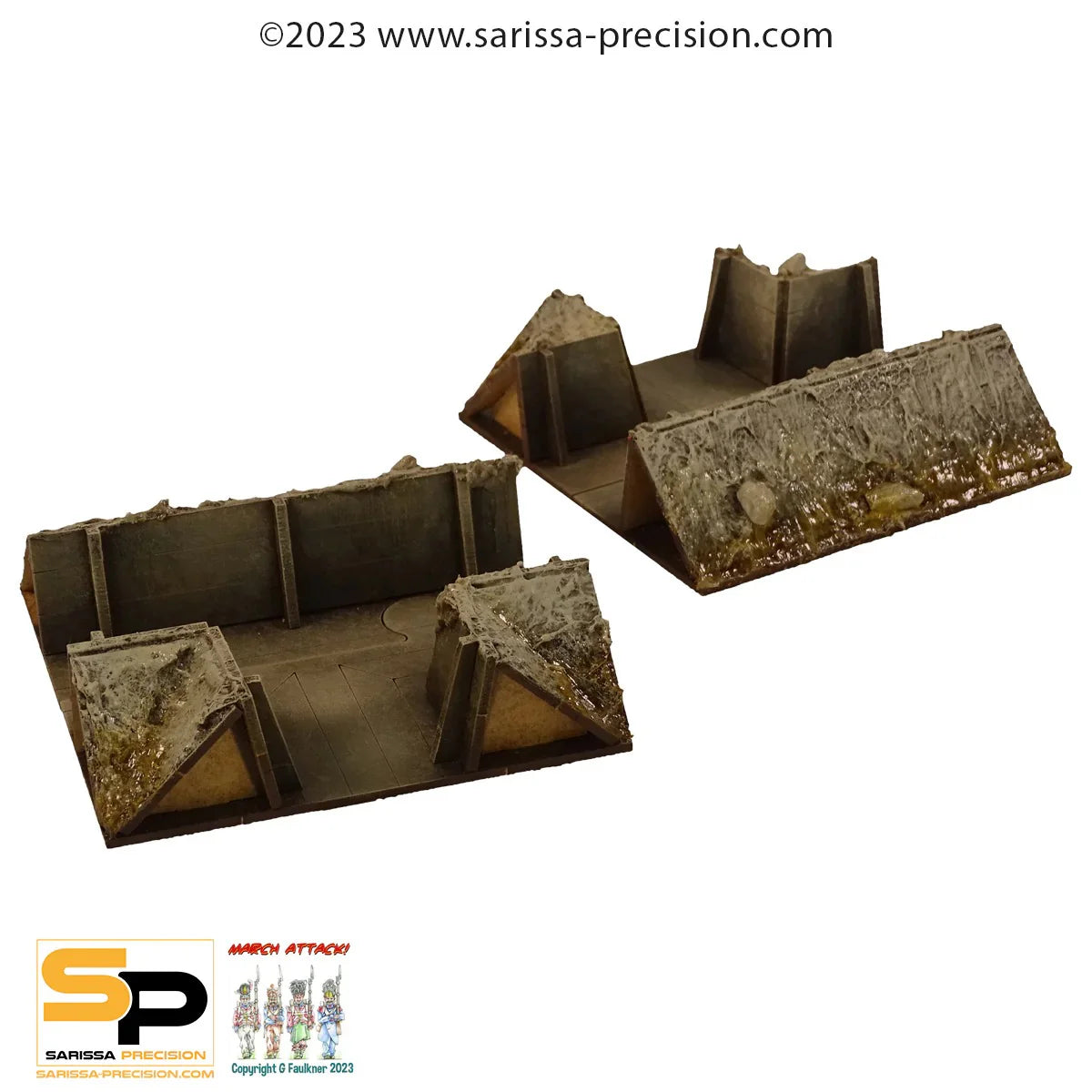 Sarissa Précision Trench System : Trench T Section (x2)