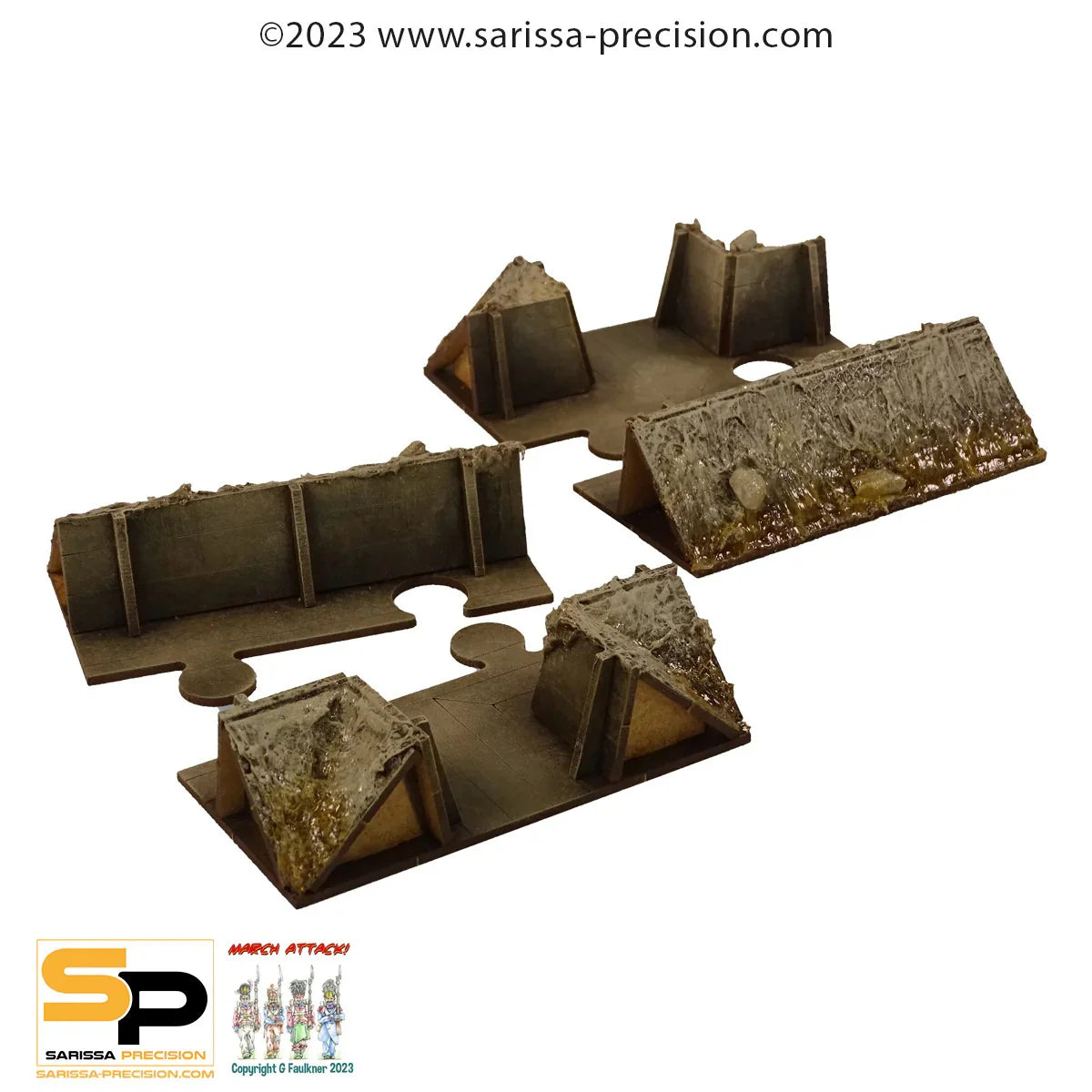 Sarissa Précision Trench System : Trench T Section (x2)