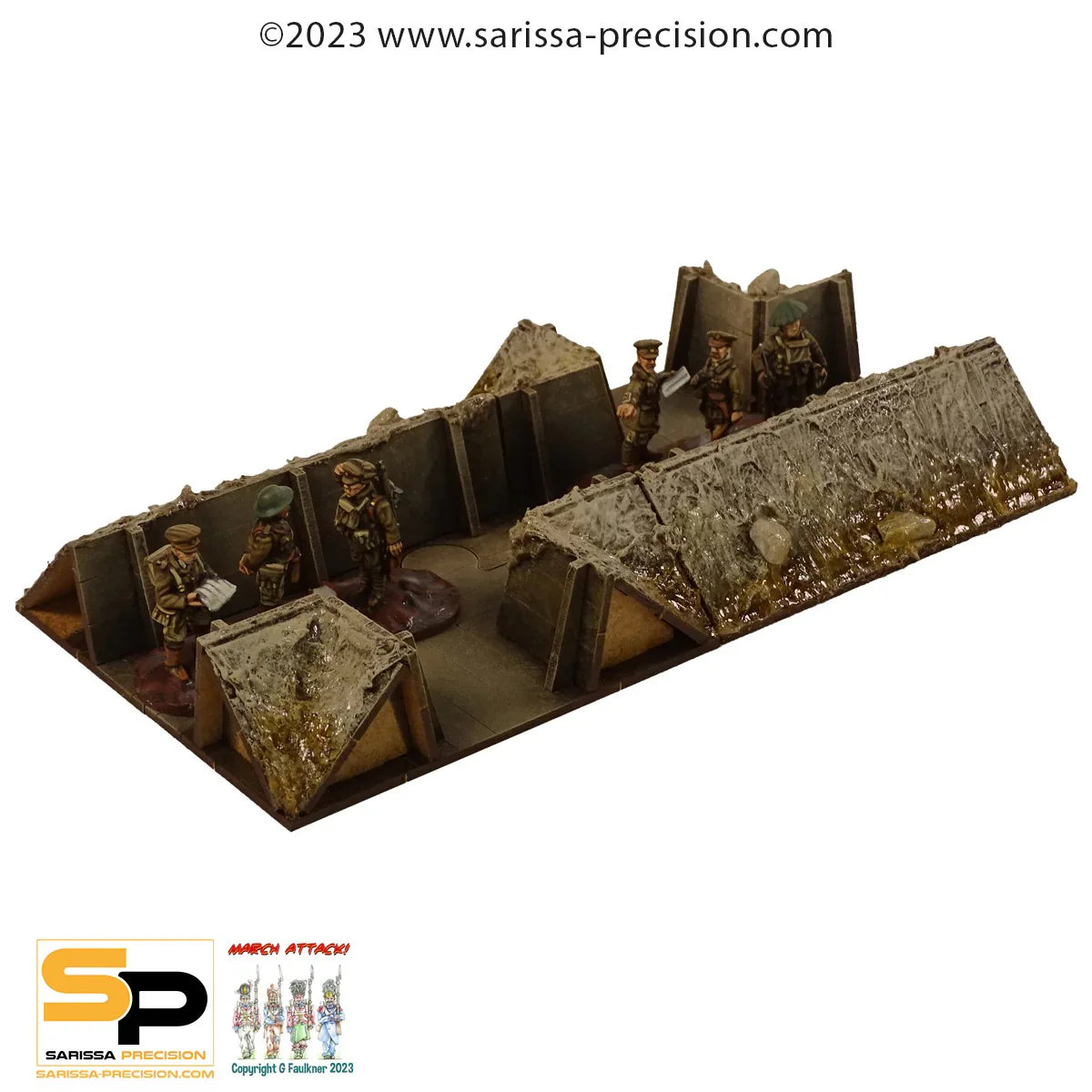 Sarissa Précision Trench System : Trench T Section (x2)