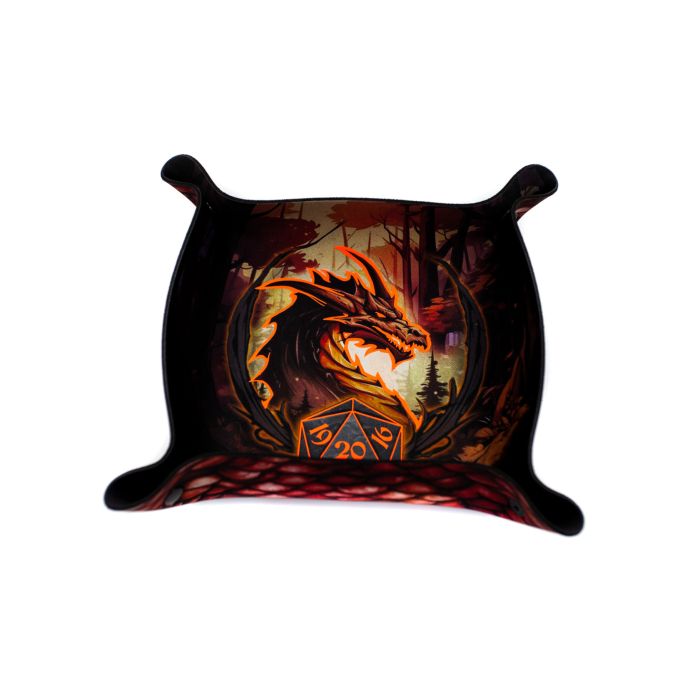 Piste à dés – Red Dragon – Premium Dice Tray glowing in the dark