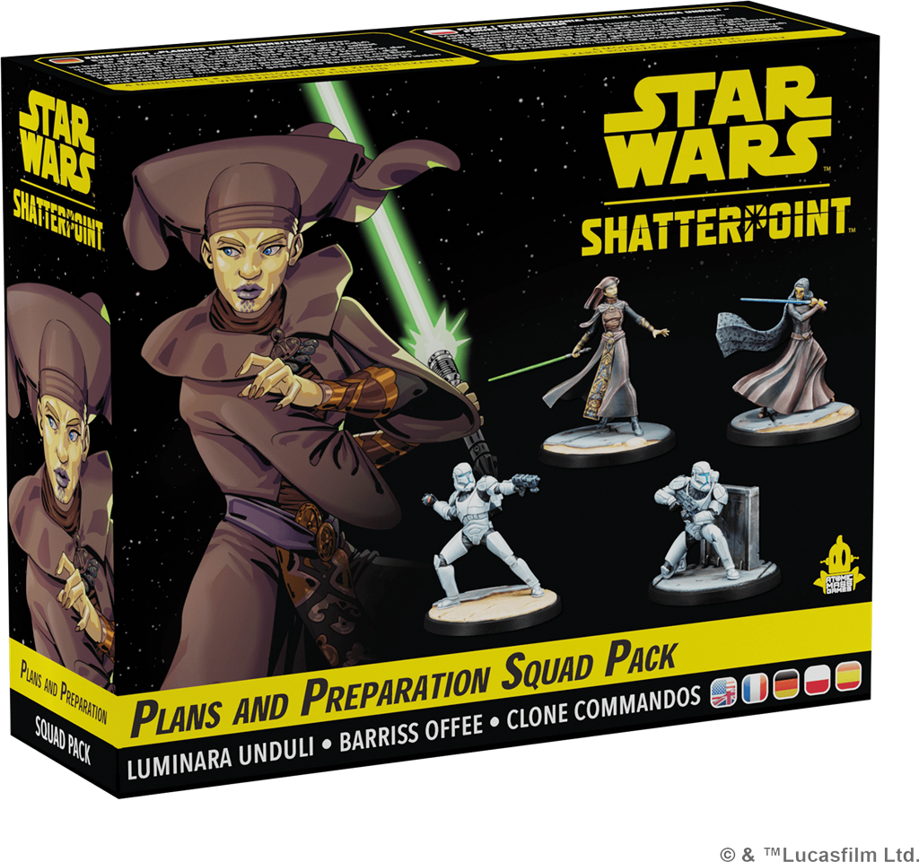Boîte du set d'escouade Planification et Préparation (Plans and Preparations) – Star Wars Shatterpoint