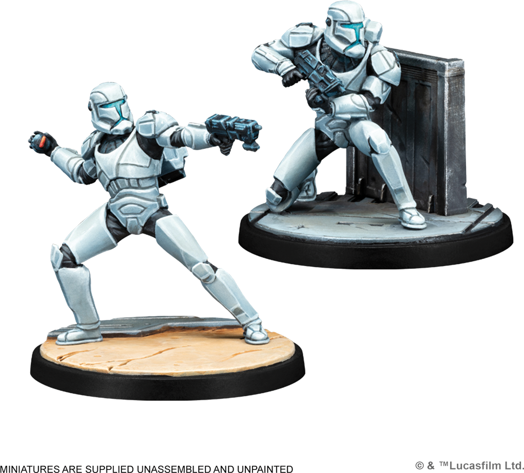 Détail des figurines Planification et Préparation (Plans and Preparations) – Star Wars Shatterpoint