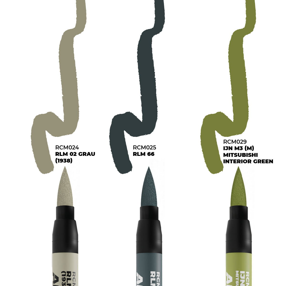 AK.Real.Colors.markers : WWII Axis aircraft cockpit colors