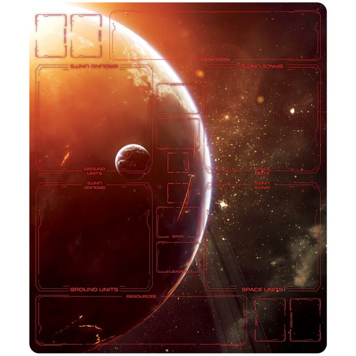 Tapis en caoutchouc 2 joueurs pour Star Wars : Unlimited – Red