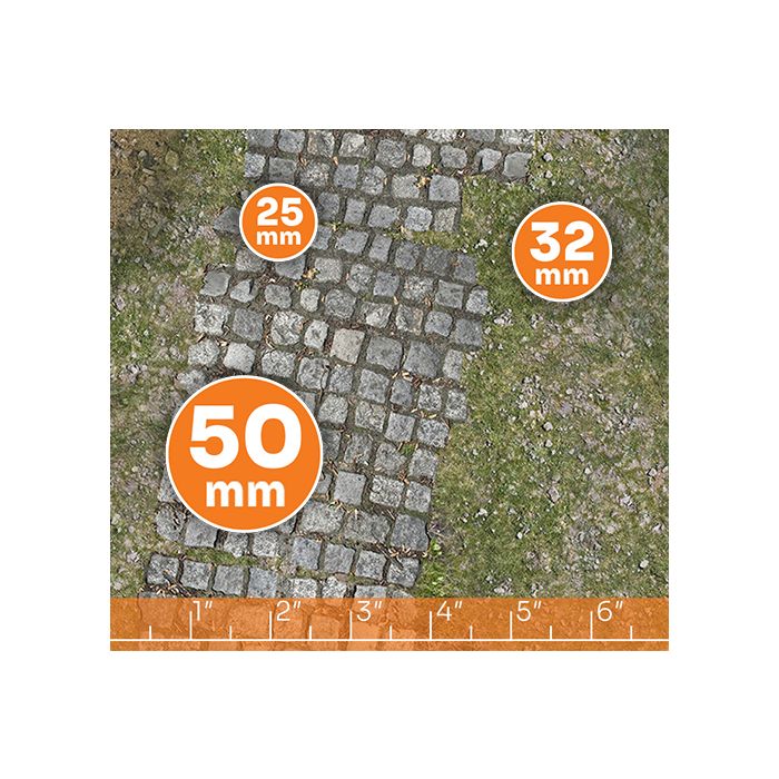 Treasure Land – Tapis de jeu en caoutchouc simple face 44″x60″ / 112 x 152 cm