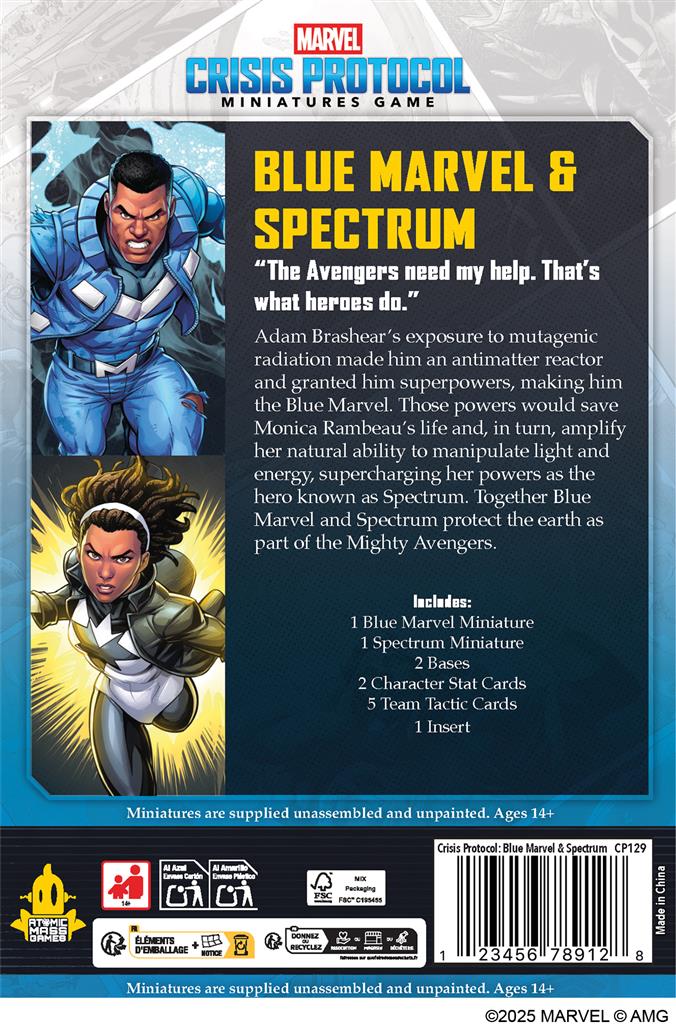 Marvel Crisis Protocol – Spectrum & Blue Marvel (Pack de personnages)
