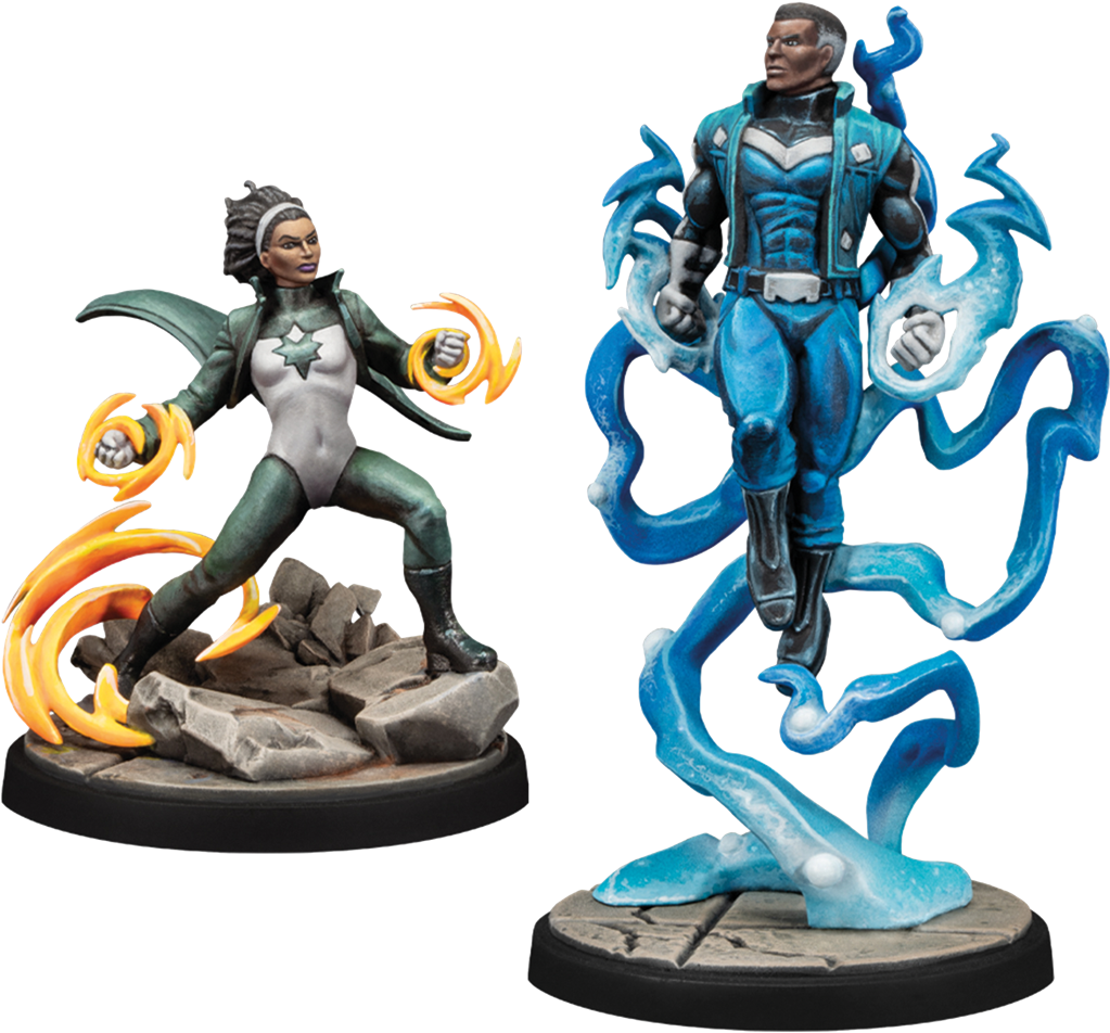 Marvel Crisis Protocol – Spectrum & Blue Marvel (Pack de personnages)