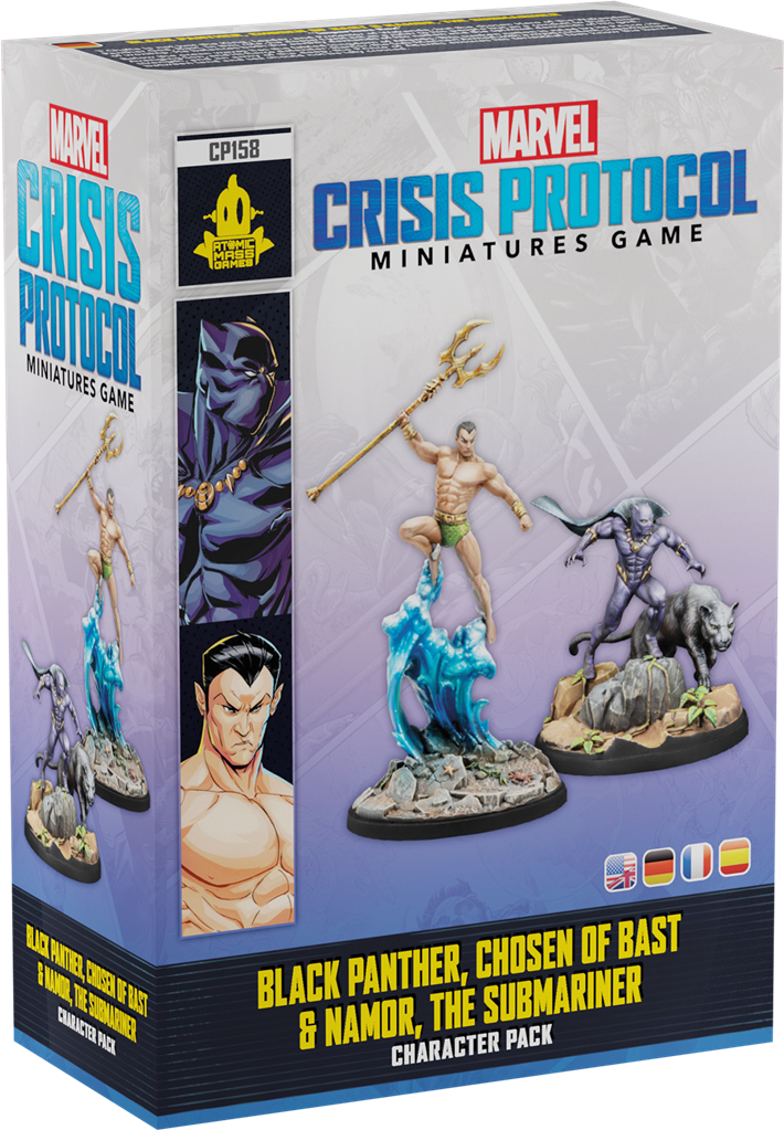 Marvel Crisis Protocol – Black Panther, Chosen of Bast & Namor (Pack de personnages)