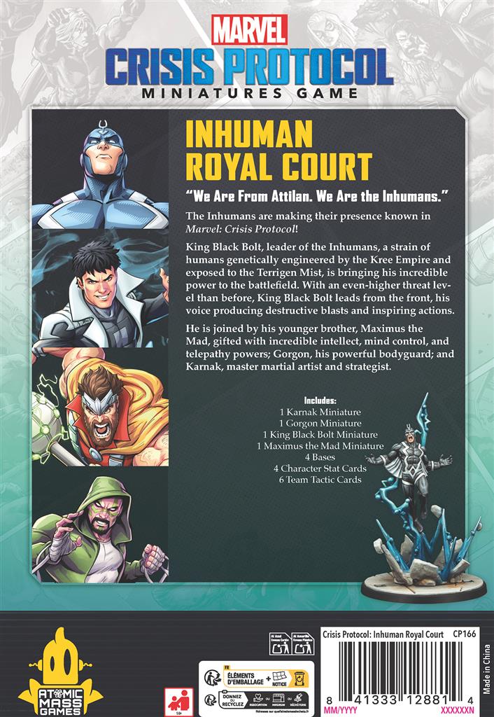 Marvel Crisis Protocol – Inhuman Royal Court (Pack de personnages)