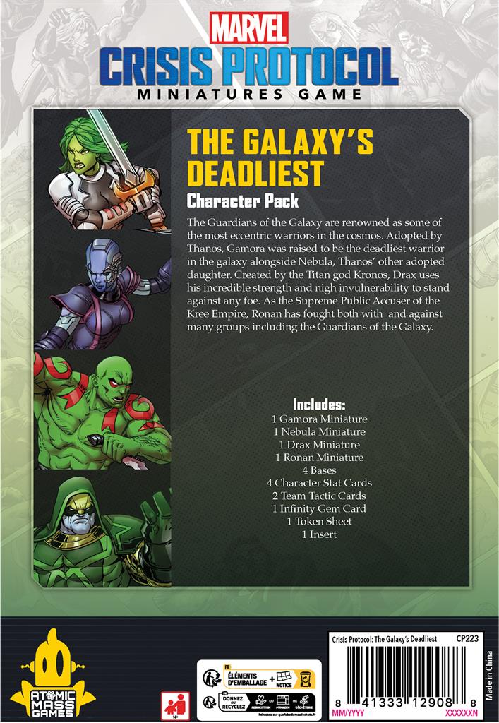 Marvel Crisis Protocol – The Galaxy's Deadliest (Pack de personnages)