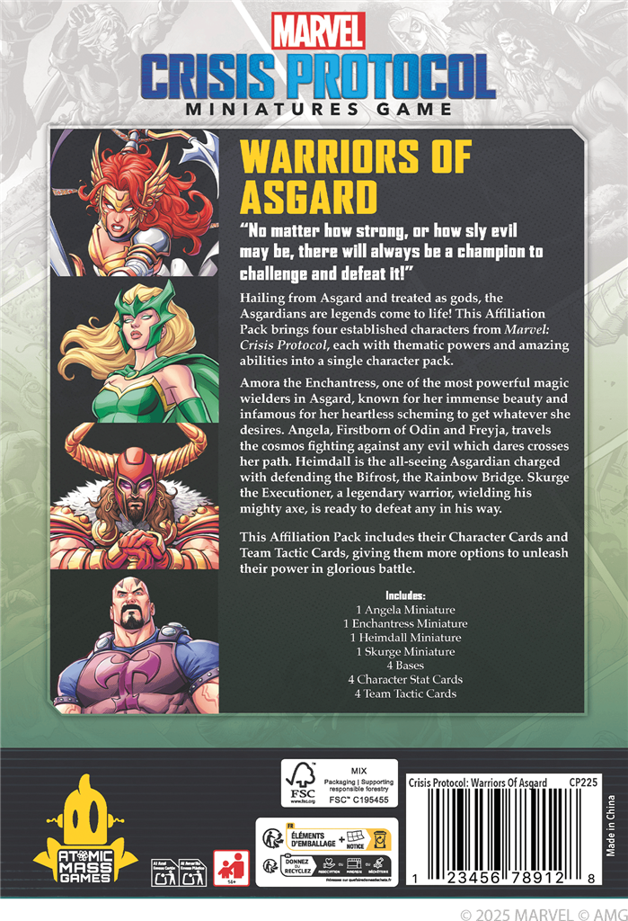 Marvel Crisis Protocol – Warriors of Asgard Affiliation Pack (EN STOCK)