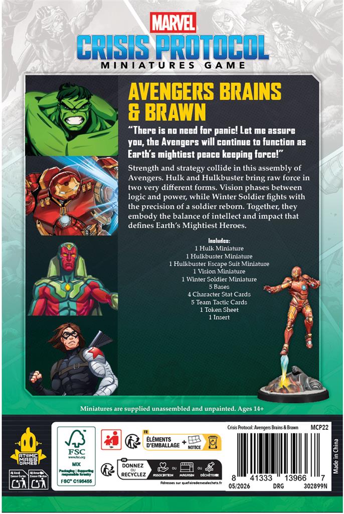 Marvel Crisis Protocol – Avengers Brains & Brawn