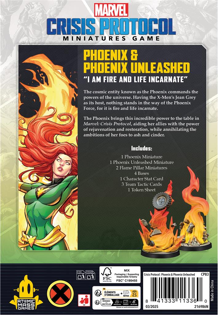 Marvel Crisis Protocol – Phoenix & Phoenix Unleashed (Pack de personnages X-Men)