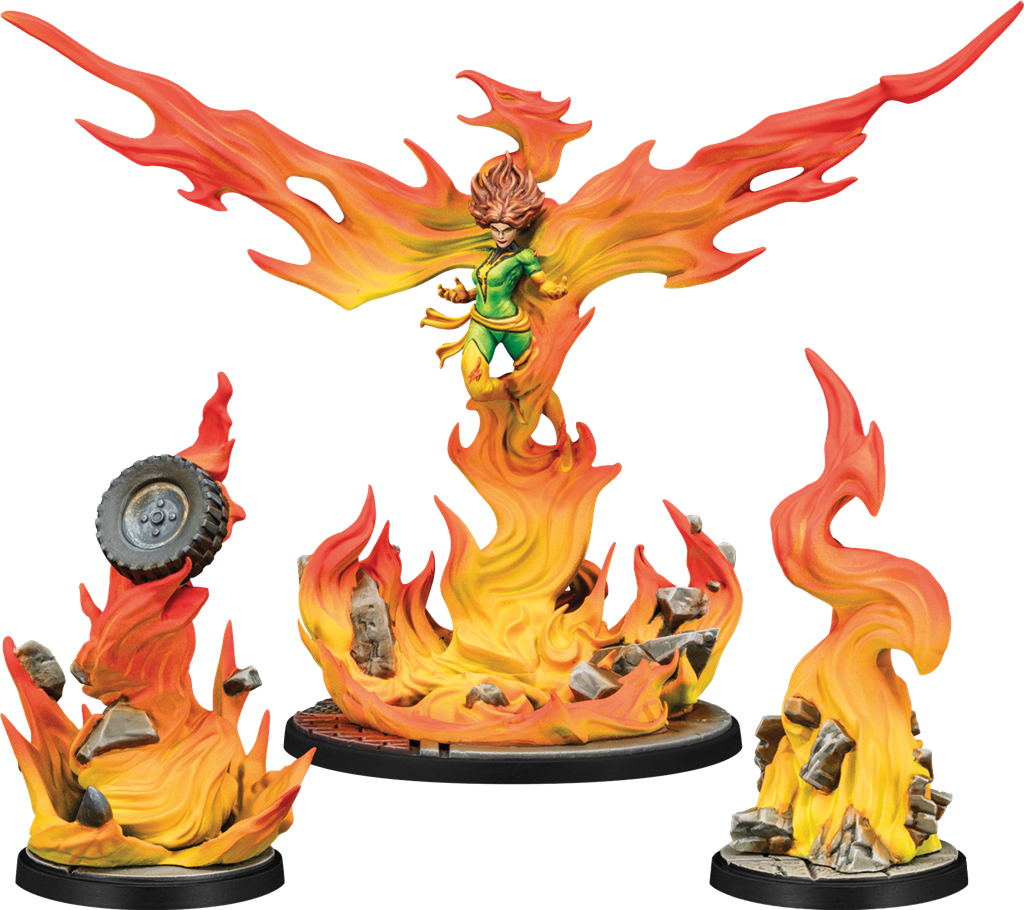 Marvel Crisis Protocol – Phoenix & Phoenix Unleashed (Pack de personnages X-Men)