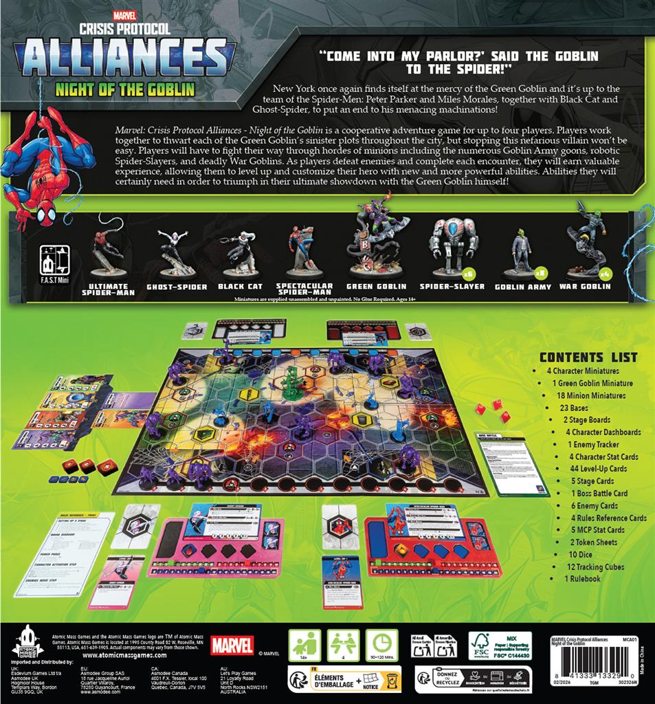 Marvel Crisis Protocol –Alliances - Night of the Goblin (Base) en Francais
