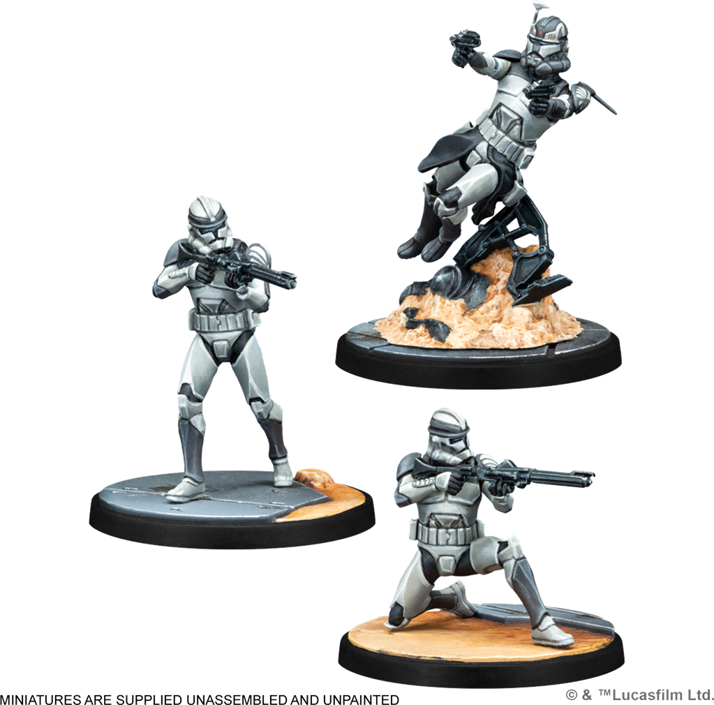 Détail des figurines Lead by Example – Star Wars Shatterpoint
