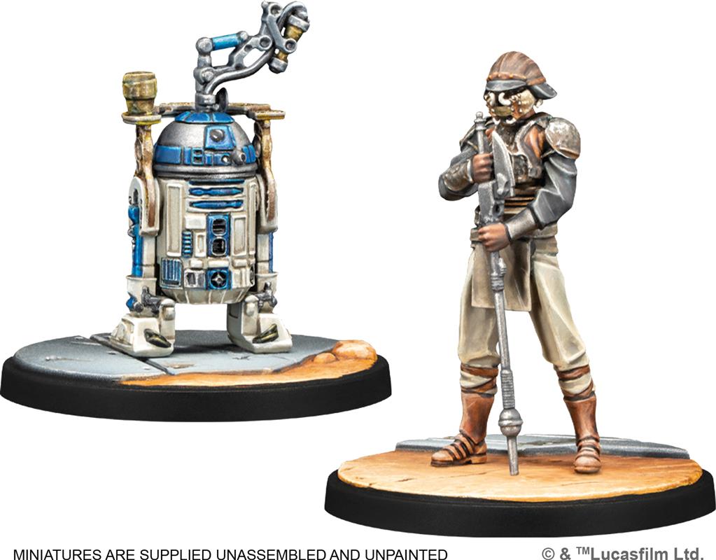 Détail des figurines Courageux et Inventif (Fearless and Inventive) – Star Wars Shatterpoint