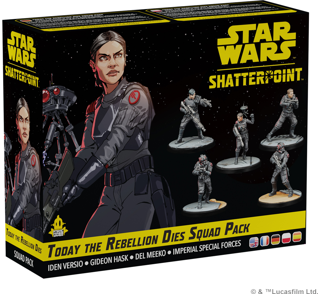 Boîte du set d'escouade La Rébellion meurt aujourd'hui (Today the Rebellion Dies) – Star Wars Shatterpoint