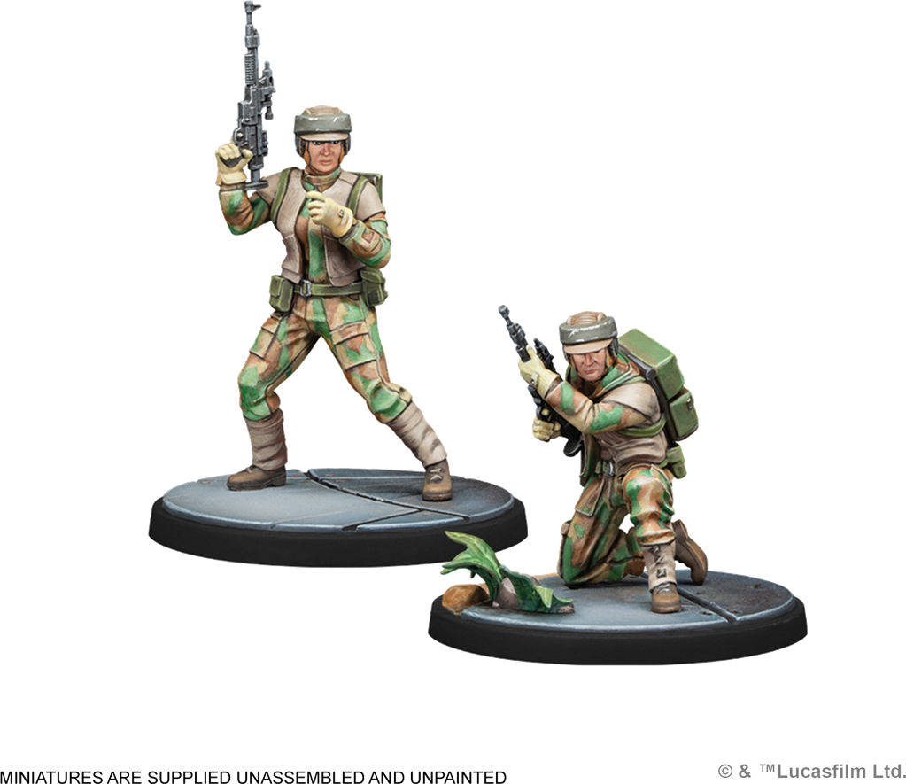 Détail des figurines Real Quiet Like – Star Wars Shatterpoint