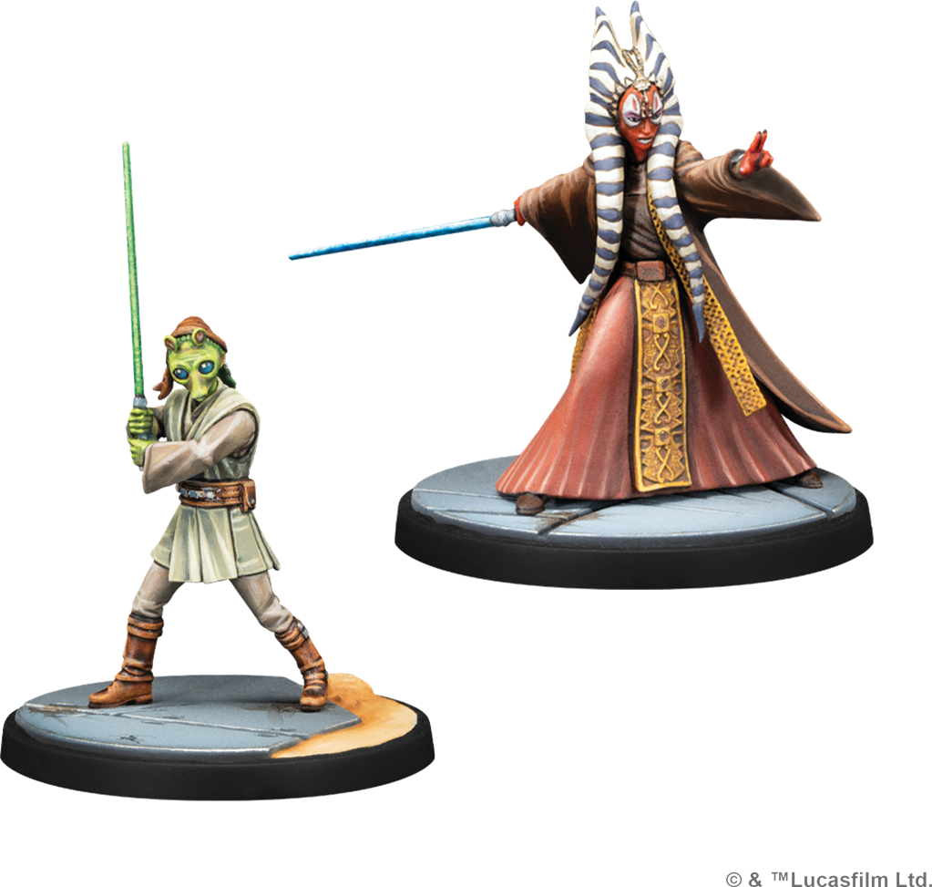 Détail des figurines Wisdom of the Council – Star Wars Shatterpoint