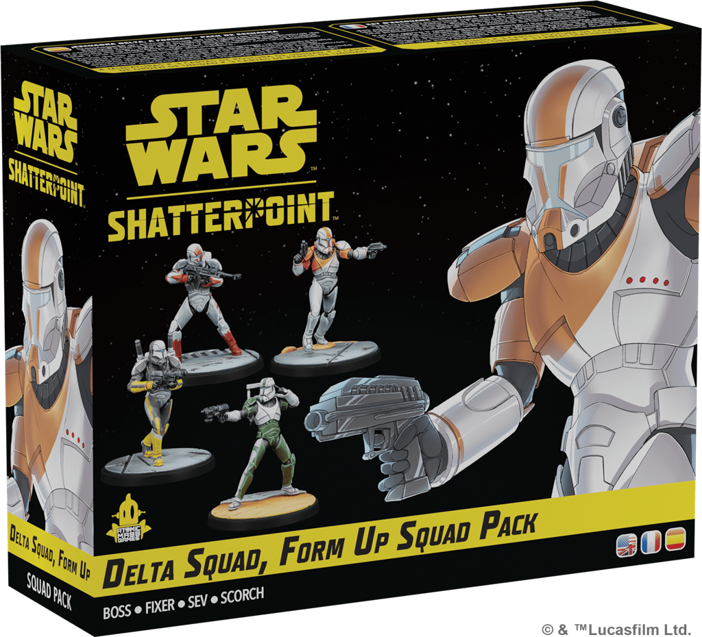 Boîte du set d'escouade Delta Squad, Form Up! – Star Wars Shatterpoint