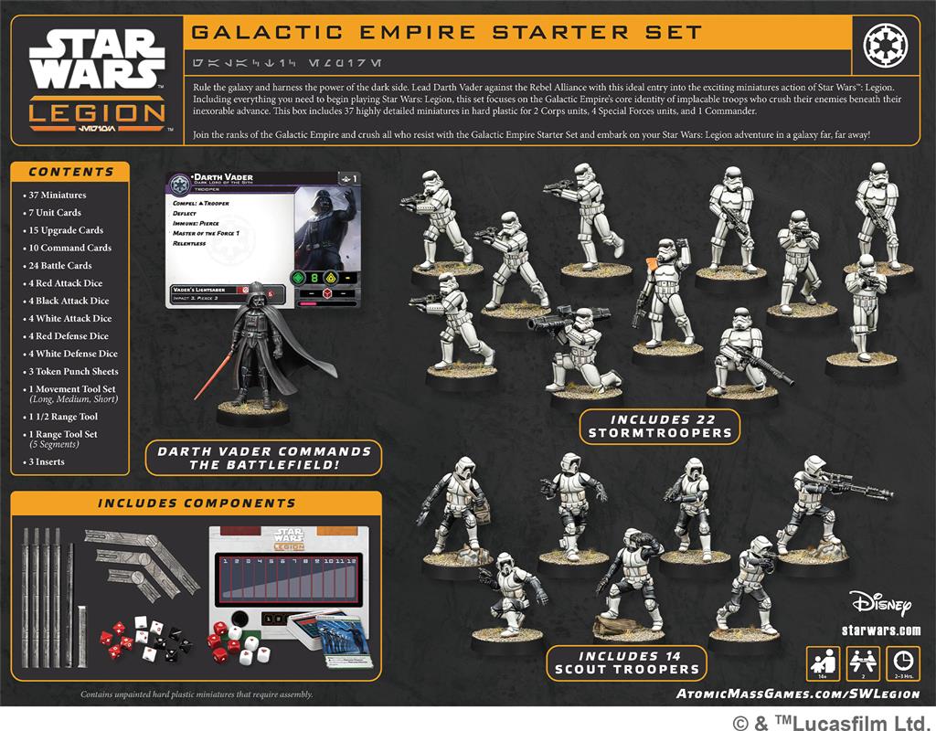 Star Wars Légion : Empire Starter Set (Boîte de Démarrage)