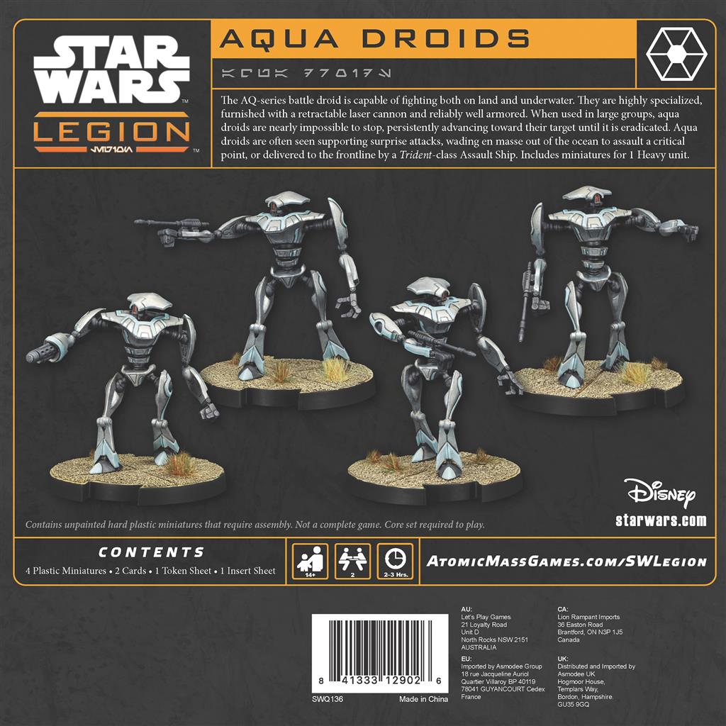 Star Wars Légion : Aqua Droïds (Extension d'Unité)
