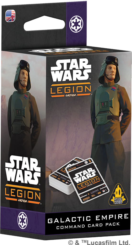 Star Wars Légion : Empire galactique paquet de cartes commandement en Francais