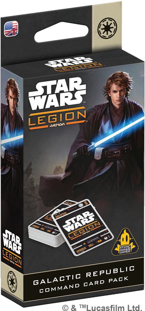 Star Wars Légion : République galactique paquet de cartes commandement en Francais